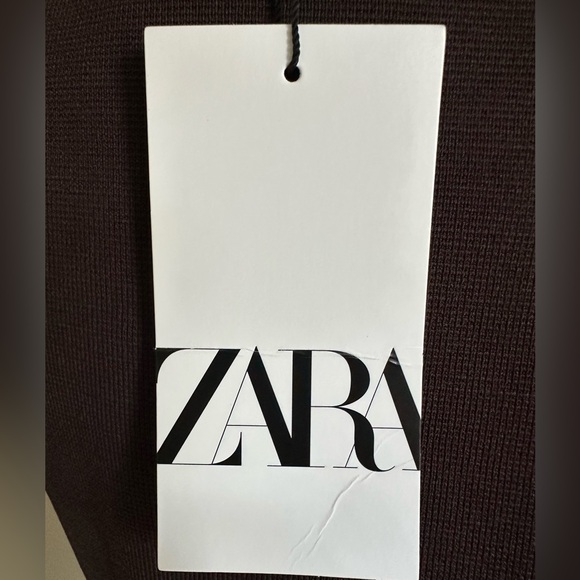 NWT Zara One Sleeve Brown Top - Large - Picture 9 of 12
